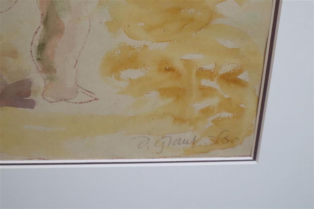 § Duncan Grant (1885 –1978) Nude bathers on a beach 15.5 x 24.25in.